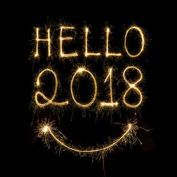 你好2018年 煙花