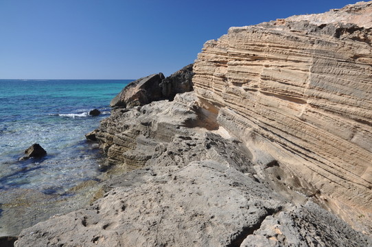 海岸在ses covetes，馬略卡島