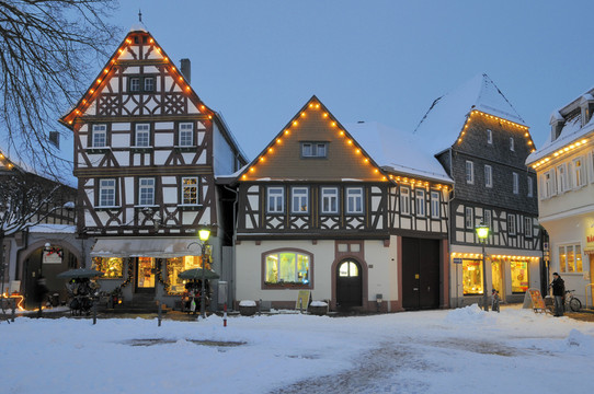 冬天在seligenstadt