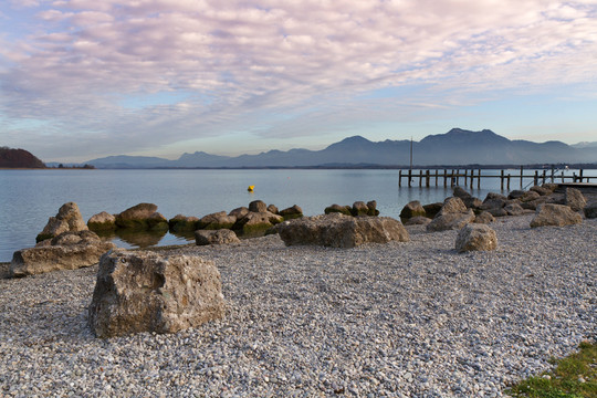 herbst am chiemsee，巴伐利亞