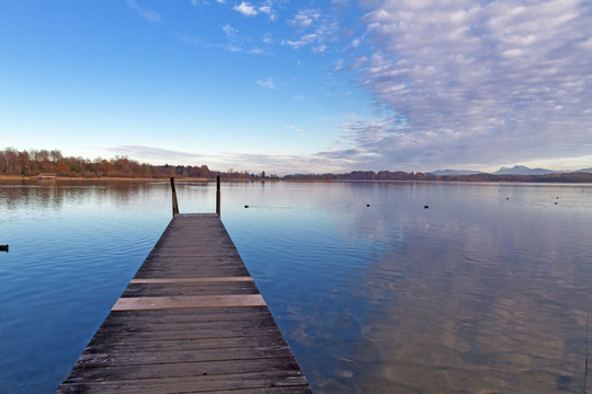 herbst am chiemsee，巴伐利亞