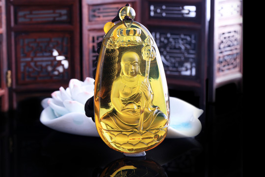 金藍(lán)珀 金珀觀音