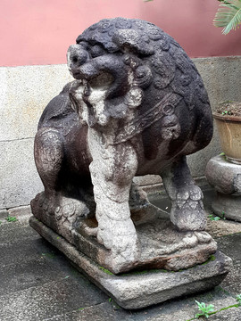 林則徐故居石雕獅子