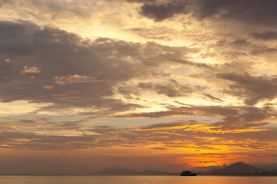 三亞灣夕陽