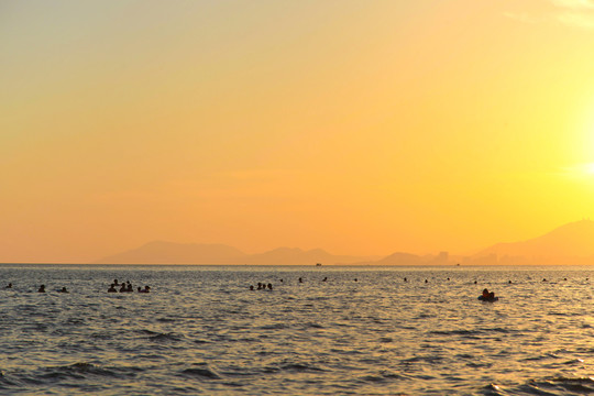 三亞灣夕陽