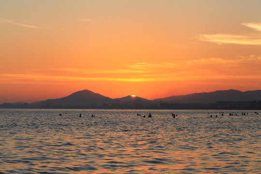 三亞灣夕陽