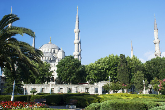 藍(lán)色清真寺sultanahmet清真寺伊斯坦布爾