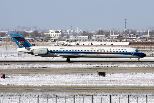 飛機 冰雪 中國南方航空