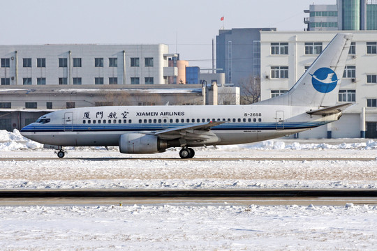 飛機(jī) 雪地 廈門(mén)航空