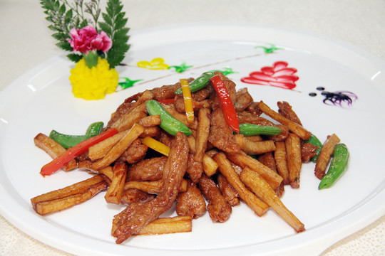 土豆炒蕓豆