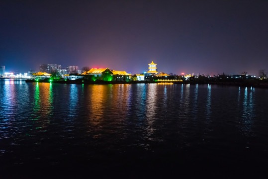 聊城東昌湖夜景 （7）