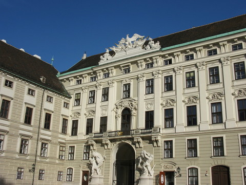 在維也納hofburg