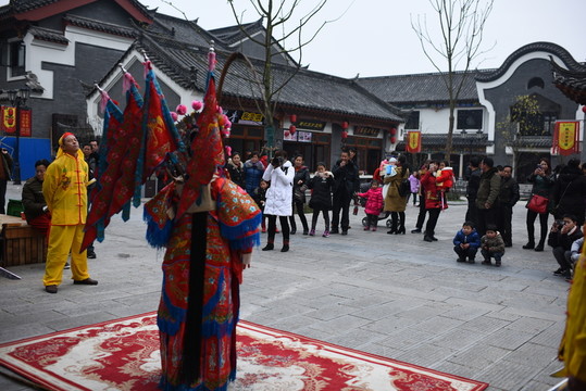 桃花源古鎮(zhèn)戲里戲外