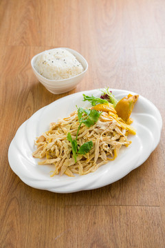 手撕雞飯