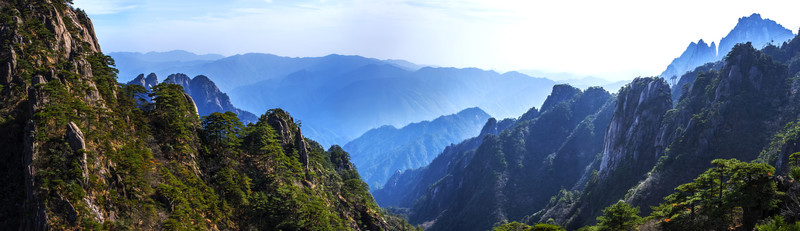 大美黃山全景圖