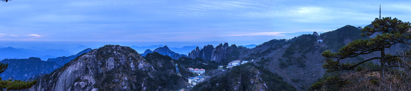 大美黃山全景圖