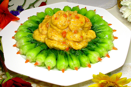 蟹粉魚面筋