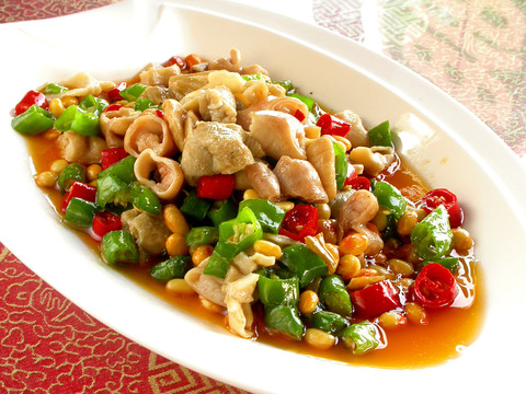 豆豉炒肥腸