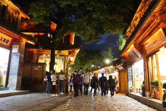 麗江古城夜景
