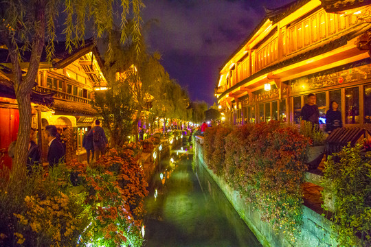 麗江古城夜景
