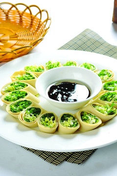 千張青菜卷