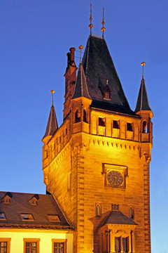 在weinheim的rathausturm