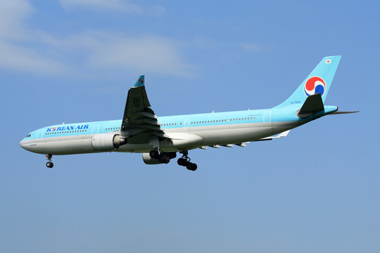 飛機降落 大韓航空