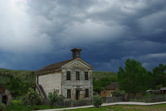 在bannack，蒙大拿州的風(fēng)暴