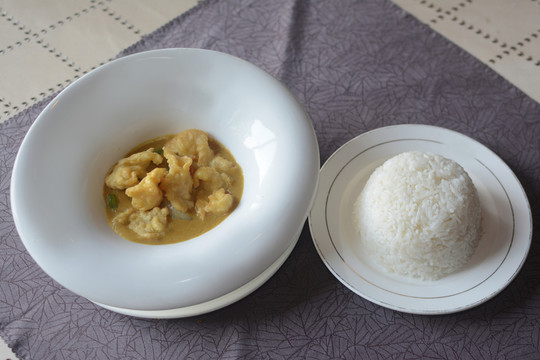 咖喱石斑飯