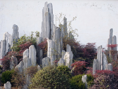 石頭假山