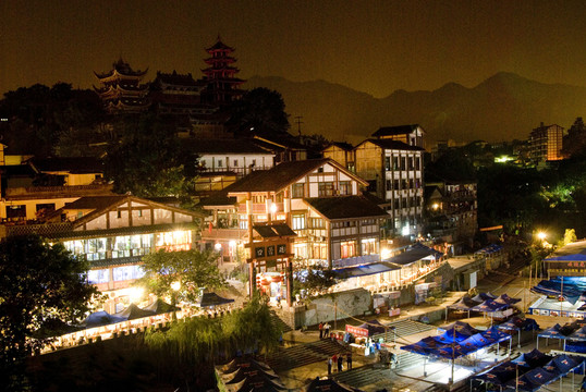 磁器口夜景