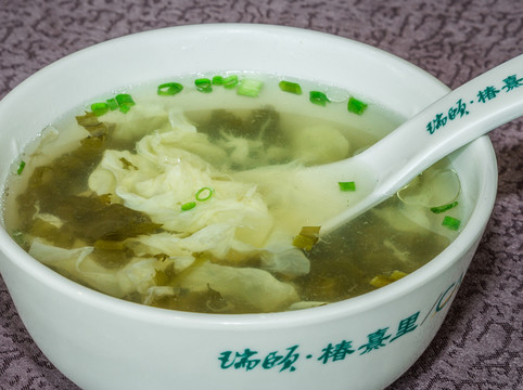雪菜蛋花湯
