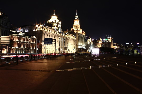 外灘老建筑 夜景