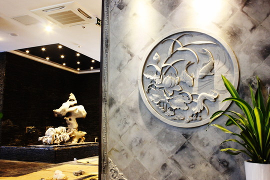 魚浮雕 酒店裝飾