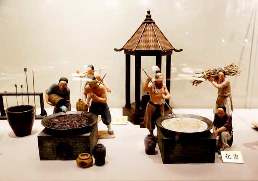 阿膠制作工藝雕塑