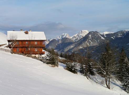 冬天在hochpustertal