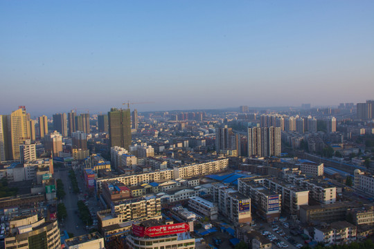 俯瞰城市景觀 信陽全景