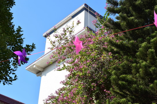 西式建筑樓房一角