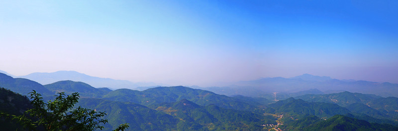 山巒起伏 麻城龜峰山 寬幅高清