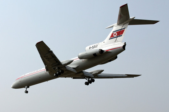 飛機(jī) 降落 朝鮮高麗航空