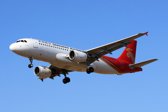 飛機 降落 民航 深圳航空