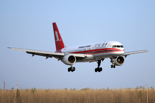 飛機 降落 民航 上海航空