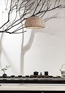 茶桌茶具近景
