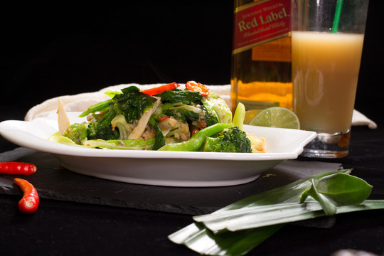 西藍(lán)花 炒菜 美食