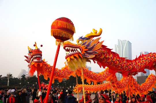 舞龍 雙龍戲珠