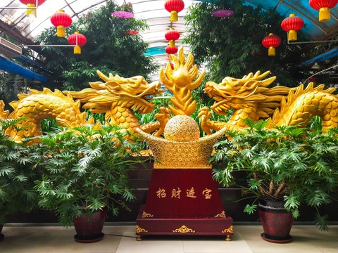 雙龍戲珠
