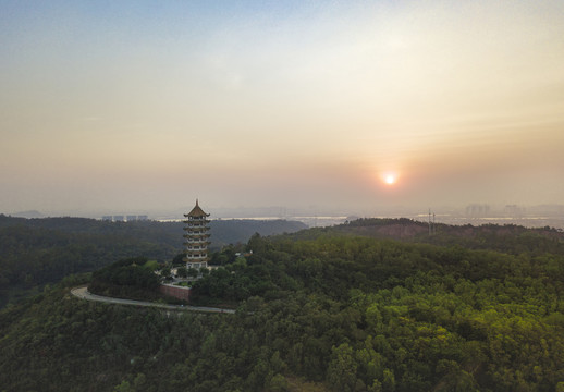 蓮塘坪的落日余暉