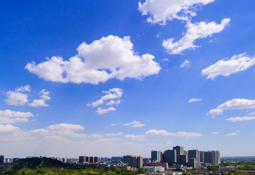 唐山市中心俯瞰圖