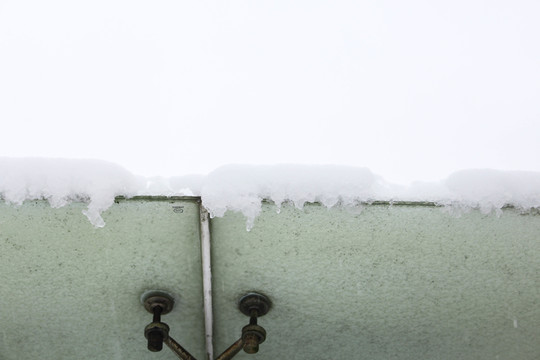 暖冬雪景