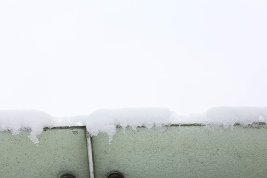 暖冬雪景